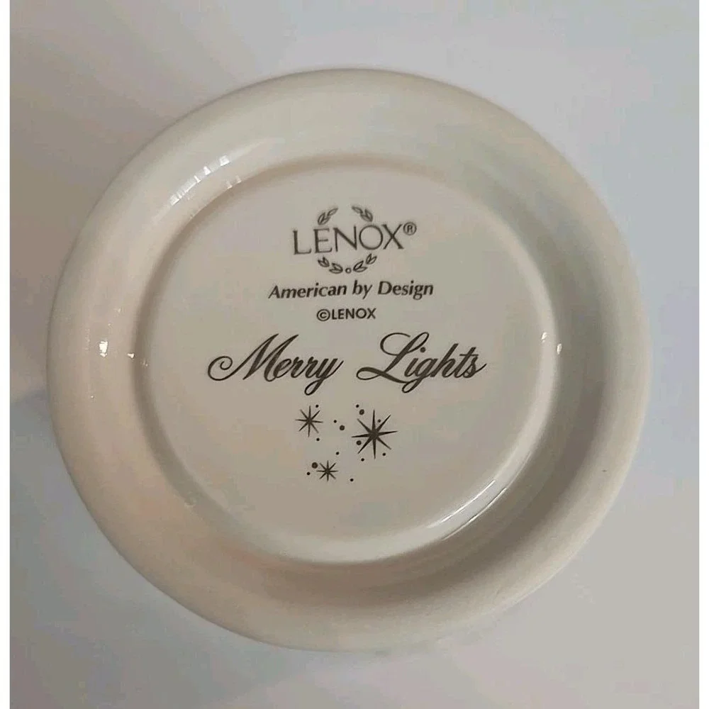 Lenox Tealight Candle Holder 1.75 x 2.75 - Lennox Merry Lights Angel Votive 3.25